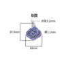 Prata Pura S999 Estilo Chinês Zakiram Pingente Ruyi Cadeado Nuvem Auspiciosa Cabide de Sapato Cabeça de Tigre Frasco Pingente Acessório para Pulseira DIY