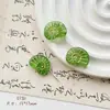 Cuentas de Cristal Checo Pintadas en Oro Doméstico Retro Caracol Pájaro Flor de Durazno Material Hecho a Mano Pulsera Cadena de Teléfono Móvil Accesorios de Joyería