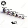 Joias para piercing G23 hipoalergênicas e não irritantes, tarrachas de orelha com zircônia de fundo redondo, tarrachas para cartilagem da orelha, tarrachas para nariz, acessórios para piercing DIY