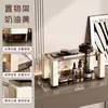 Estante vintage estilo francés con atmósfera retro, decoración lujosa para mesita de noche de dormitorio, portavasos para escritorio