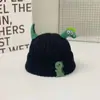 Gorros de Otoño e Invierno para Bebé, Gorros de Lana Lindos y Súper Lindos con Forma de Dinosaurio, Gorros de Punto Cálidos de Invierno para Niños y Niñas