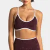Novo Estilo Europeu e Americano Sutiã de Yoga com Estampa de Leopardo e Alças Finas, Alta Elasticidade, Efeito Emagrecedor, Suporte para Levantar, Lindo Design nas Costas, Adequado para Corrida ao Ar Livre, Sutiã Fitness Absorvente de Suor