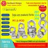 Porcas hexadecimais de aço inoxidável 304 201 tampas de rosca-M 42 316 porcas sextavadas