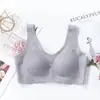 Ropa Interior de Látex Tailandés 4.0 Sujetador para Mujer Sexy Chaleco Deportivo Sin Marcas Sujetador Sin Marcas Encaje Espalda Hermosa