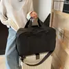 Bolsa de almacenamiento grande para camping al aire libre con asa de carrito, adecuada para viajes de negocios y viajes cortos, elegante, ligera, bolsa de gimnasio multifuncional