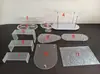 Nova Mesa de Sobremesas de Vidro Acrílico Suporte para Bolo Decoração de Mesa Pausa para Chá Pausa para Chá de Noivado Prateleira de Exibição