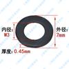 Arandela plana de acero inoxidable 304 negra M1.6-M20 Junta agrandada Junta de tornillo Huashi Meson