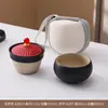 Conjunto de Chá Portátil para Viagem ao Ar Livre com Tampa Oficial de Chapéu, Copo Rápido, Jogo de Chá Individual Cerâmico de Uma Panela e Um Copo