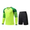 Uniformes de Portero de Fútbol al por Mayor para Niños Uniformes de Portero Personalizados de Manga Larga con Almohadillas de Esponja Uniformes de Equipo para Entrenamiento