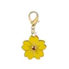 Colgante de Lazo de Aleación Flor de Cerezo Cierre Universal DIY Ropa Llavero Bolso Collar Pendiente Accesorios