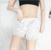 Pantalones de Seguridad Anti-Exposición para Mujer Verano Sueltos Talla Grande Ropa Exterior Leggings Delgados Encaje Shorts Tres Cuartos Pantalones de Seguridad