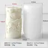 Jiahuimei Decorações de Natal Floco de Neve Vela Perfumada Cilíndrica Molde de Silicone