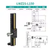 Lwx60 Cremallera de Engranajes de Carrera Larga Deslizador de Ajuste Fino Canal de Cola de Cola Eje X/Z Soporte de Cámara Deslizador para Máquina de Cribado CCD