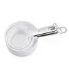 Herramientas de horneado cuchara medidora juego de 8 piezas mango de acero inoxidable taza medidora cuchara medidora herramienta de cocina con báscula juego de cucharas medidoras