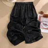Pantalones de pierna ancha de seda Xiangyun azul para mujer, estilo fino de verano, nuevo modelo 2026, pantalones rectos casuales de seda helada de alta gama con caída