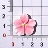 Acessórios de resina DIY de florzinha doce e colorida de cinco pétalas para Crocs, ímãs de geladeira, presilhas de cabelo feitas à mão, acessórios de cabelo e capas de celular