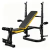 Equipamentos de fitness doméstico para homens, banco multifuncional para levantamento de peso, suporte dobrável para supino, plataforma de levantamento de peso, rack de agachamento semi-frame