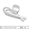 Accesorios para el Cabello Plateados Más Vendidos en Amazon, Pin Plateado Brillante Versátil, Pinza de Tiburón de Moda para Cola de Caballo, Pinza de Tiburón de Flor para el Cabello