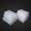 Caja Rectangular Transparente de Plástico Caja de Almacenamiento de Escritorio para Tornillos y Herramientas Accesorios para Pesca Caja Organizadora para Joyería y Cuentas