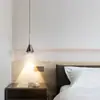 Lámpara Colgante de Mesita de Noche Bauhaus Minimalista Diseñador Creativo Entrada Pasillo Pared de Fondo Lámpara Colgante Pequeña Hierro Aluminio