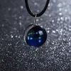Gema del Tiempo Luminosa Collar 12 Constelaciones para Mujer Estilo Coreano Simple Estudiante Estilo Mori Fresco Cadena Clavícula Colgante de Vidrio