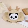 Sombrero de panda con diseño de dibujos animados para viajes, ideal para adultos, hombres y mujeres, ideal para el sol, protector solar tejido y para niños.