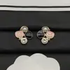 Pendientes Chanel/Letra Doble C Estilo Nuevo 2026, Moda Socialité Tendencia Retro Francés Lujo Ligero Pendientes, Venta al por Mayor desde Fabricante