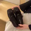 Zapatos de ballet de noche franceses con aumento interno de altura de 4 cm, nuevos zapatos Mary Jane de moda 2026 con lazo para aumentar la altura