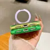 Funda de teléfono con soporte magnético degradado adecuada para iPhone 18 Pro Max, cubierta protectora acrílica transparente para Apple 17