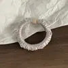 Goma para el cabello de alta gama estilo coreano, de satén de cristal, color sólido, versátil y elegante para peinados de moño o cola de caballo