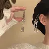 "Mariposa Descansando en las Nubes" Pasador de Flequillo Lateral con Borla de Mariposa de Pedrería Retro para Mujer Nuevo Estilo Chino Accesorio para el Cabello Pinza de Pato