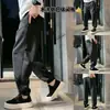 Pantalones Jogger Casuales Elegantes y Atractivos de Otoño para Hombre, Pantalones Casuales de Corte 3D, Versátiles, Cálidos, Negros, Largos