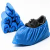 Cubrezapatos Desechables Azules para Adultos de Plástico Espesados Antideslizantes Impermeables para Pies a Prueba de Polvo CPE100 Solamente