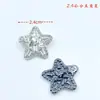 Botón Decorativo Nuevo de Metal con Pedrería y Vidrio con Diseño de Estrella de Cinco Puntas, Botón Cosido a Mano, Accesorios de Costura para Ropa DIY