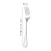 Acero Inoxidable 304 1010 Tenedor Tenedor de Cena Tenedor de Postre Tenedor de Té Tenedor de Fruta Tenedor de Pasteles de Luna Suministros de Hotel Logo Láser