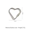Accesorios de Joyería Cruzada Acero Inoxidable Forma de Corazón Hebilla de Tornillo Desenroscable Hebilla Geométrica Funcional Accesorios para Hebilla de Collar