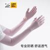 Manga de Hielo de Verano para Protección Solar para Mujer Guantes Largos con Protección UV para Conducir Ciclismo Dedos Descubiertos Protección Solar para Exteriores Manga de Hielo Dedos Completos