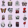 Amazon Creativo Lindo Broche de Mariposa Transfronterizo Personalizado Caricatura Calavera Estilo Oscuro Insignia Combinación de Accesorios