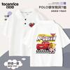 Camisa Polo Cars Rayo McQueen Camiseta de Manga Corta para Niños Chico Guapo Ropa de Verano Verano Manga Media Niños