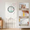 Nueva Cortina de Puerta de Aire Acondicionado Estilo Chino, Cortina Divisoria para Evitar la Fuga de Aire Frío, Pantalla de Privacidad de Cinta Mágica de Alta Gama sin Taladro, Cortina a Prueba de Mosquitos y Viento