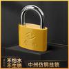 Candado de Cobre Imitación Zhongzhou Cerradura de Gabinete de Dormitorio Cerradura Concêntrica Mini Candado Candado Pequeño de Seguridad Candado Engrosado
