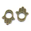 Diámetro Interior de 6 mm Accesorios para Joyería Retro de Aleación DIY Cuentas Multicolores con Forma de Palma y Agujero Pequeño Materiales Más Vendidos en Amazon