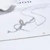 2025 Nuevo Collar de Plata de Ley S925 Simple de Moda con Borla de Serpiente de Diamante Cadena para Clavícula de Lujo Ligero Alta Calidad Versátil