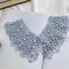 [Xinfang] [Cuello Falso de Encaje de Perlas] Chal de Seda de Kapok Hueco Estilo Coreano Protector Solar de Verano Cuello Falso Versátil