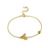 Acessórios de Pulseira em Prata Esterlina S925 com Tema de Animal de Luxo Leve, Joias de Mão Pequena de Abelha Atacado Pteh0051