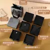 Bolsas para Joyería Color Negro Ceniza al por Mayor, Cajas de Lujo Ligero con Tapa abatible para Anillos, Pendientes, Collares, Joyeros, Bolsas de Terciopelo y Cajas de Empaque para Joyería