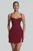 Vestido de tubo sin tirantes de color liso ajustado con espalda descubierta, estilo europeo y americano, con cinturón, para mujer, de Amazon, transfronterizo