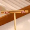 Pendientes de acero inoxidable con girasol transfronterizos para mujer, frescos y de lujo ligero, compactos y elegantes, nuevo estilo de moda que no se decolora