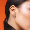 Brincos de Venda Quente Transfronteiriços Cravejados com Diamantes, Argolas de Luxo Leve, Brincos Versáteis com Diamantes Completos da Moda Europeia e Americana, Brincos de Tarraxa, Acessórios de Orelha Elegantes para Mulheres