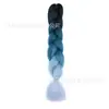 Fibra química de tres colores, cuatro colores, cinco colores, degradado, seda de alta temperatura, trenza grande, trenza jumbo, trenza burbuja, material para trenzas de cabello